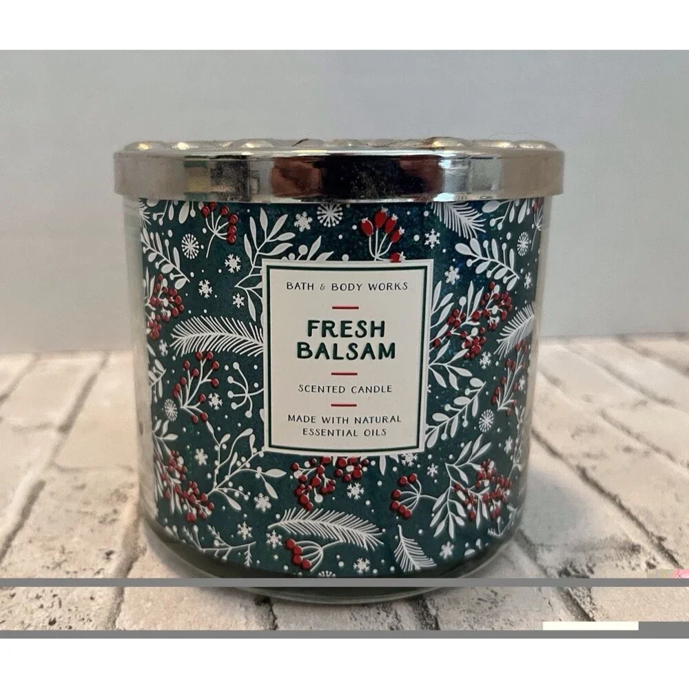 Bath & Body Works 3-Wick Candle FRESH BALSAM 14.5 oz New